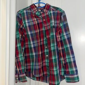 Boys Ralph Lauren Long Sleeve Button Down Polo